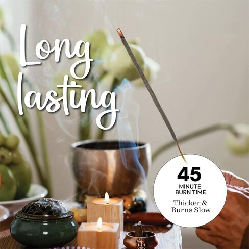 White Copal Incense Sticks Mexico - (40+ Sticks) Thick, Natural Resin Incense & Clean Charcoal Free Made from Upcycled Flowers | Sweet Smelling Spiritual Incense for Purification (Incienso De Copal) in Saudi Arabia