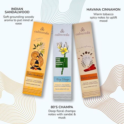 أعواد بخور كوبال بيضاء المكسيك - (40+ عصي) بخور سميك من الراتنج الطبيعي وخالي من الفحم النظيف مصنوع من الزهور المعاد تدويرها | البخور الروحي ذو الرائحة الحلوة للتطهير (Incienso De Copal) in Kuwait