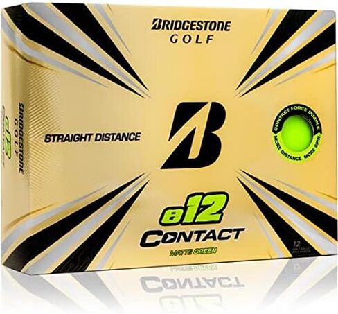 كرات جولف Bridgestone e12 Contact Matte Green AlignXL المخصصة in Saudi Arabia