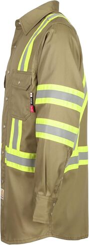BOCOMAL FR Hi-Vis Shirts Lightweight Type O Class 1 High Visibility Flame Resistant/Fire Retardant Refective Safety Shirt in Saudi Arabia