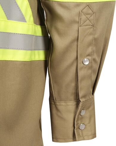 BOCOMAL FR Hi-Vis Shirts Lightweight Type O Class 1 High Visibility Flame Resistant/Fire Retardant Refective Safety Shirt in Saudi Arabia