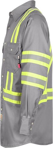 BOCOMAL FR Hi-Vis Shirts Lightweight Type O Class 1 High Visibility Flame Resistant/Fire Retardant Refective Safety Shirt in Saudi Arabia