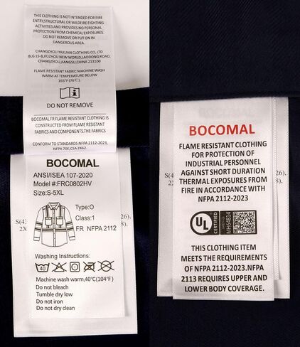 BOCOMAL FR Hi-Vis Shirts Lightweight Type O Class 1 High Visibility Flame Resistant/Fire Retardant Refective Safety Shirt in Saudi Arabia