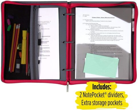 Five Star Flex Hybrid NoteBinder, 1 Inch Ring Binder, Notebook and Binder All-in-One, Teal (73420) in Saudi Arabia