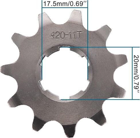 GOOFIT 17mm Front Sprocket for Motorcycle ATV Dirt bike (420-10T) in Saudi Arabia