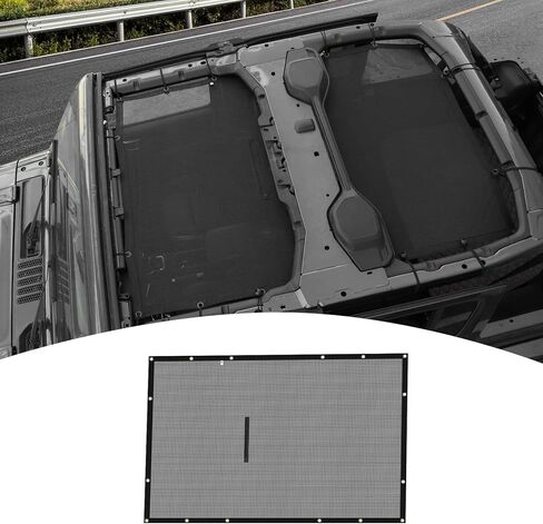 لمظلة السقف Jeep JL، مظلة بيكيني علوية شبكية JLU متوافقة مع Jeep Wrangler JL JLU Gladiator JT 2018-2024 ملحقات خارجية سوداء بأربعة أبواب in Saudi Arabia