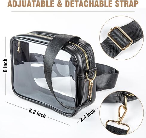 Clear Purses for Women Stadium Clear Crossbody Bag Clear Bag Stadium Approved for Concert Festival Sport in Kuwait