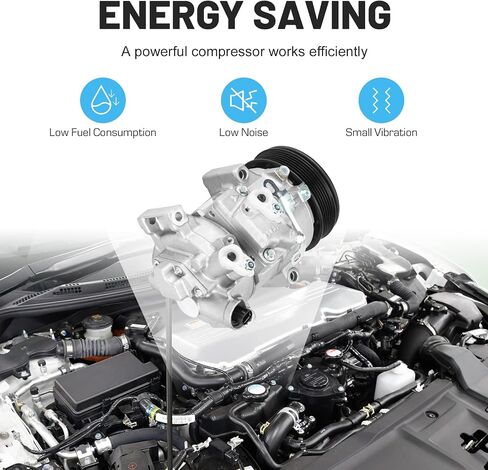 ضاغط تكييف هواء جديد مع قابض لـ Scion xD 1.8L 2008-2014، Toyota Corolla/Toyota Matrix 1.8L 2009-2010 1011210 1111210 in Saudi Arabia