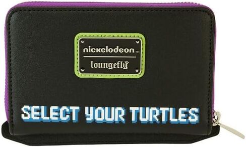 Loungefly Teenage Mutant Ninja Turtles 40th Anniversary Vintage Arcade Lenticular Zip Around Wallet in Saudi Arabia