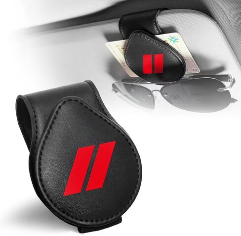 Sunglasses Holder Suit for Chevy Camaro RS Accessories, Leather Magnetic Glasses Mount Holder Eyeglasses Sunglasses Clip Visor Accessories for Chevy RS Owners in Saudi Arabia