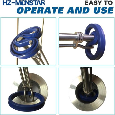 3 Pcs Hydraulic Cylinder Piston Rod Seal Installation Tool, Seal Twister Installation Tool Set, U-Cup Rod Seal Installation Tool Kits Universal J05321-S/M/L in Saudi Arabia