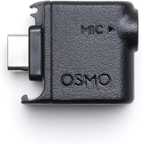 Original Osmo Action 3.5mm Audio Adapter for DJI Osmo Action 4 - Supports Microphone Audio Input - Type-C Interface for Charging Only - (Port Supports only Microphones, not Earphones) in Saudi Arabia