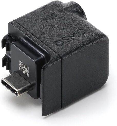 Original Osmo Action 3.5mm Audio Adapter for DJI Osmo Action 4 - Supports Microphone Audio Input - Type-C Interface for Charging Only - (Port Supports only Microphones, not Earphones) in Saudi Arabia