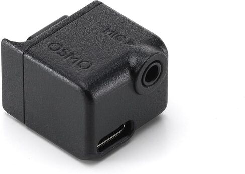 Original Osmo Action 3.5mm Audio Adapter for DJI Osmo Action 4 - Supports Microphone Audio Input - Type-C Interface for Charging Only - (Port Supports only Microphones, not Earphones) in Saudi Arabia