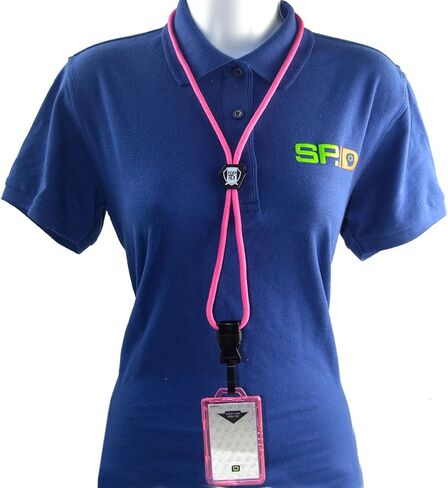 Specialist ID Detachable Lanyard and Identity Stronghold 2-Card RFID Blocking Badge Holder - 2 Sided/Blocks 13.56MHz Signal - Double Sided - Secure CAC PIV TWIC Card Holder (Black) in Saudi Arabia