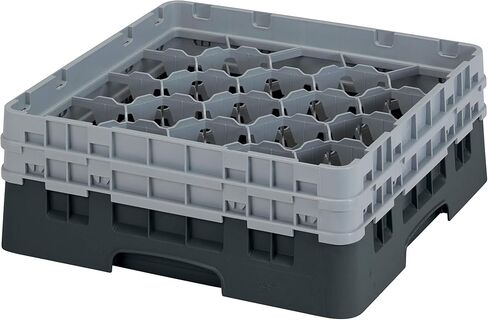 Cambro 20S434110 20 مقصورة Camrack 5 1/4 بوصة حافظة سوداء مكونة من 4 in Kuwait
