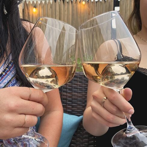 Wine Chilling Spheres with Case, Keeps Your Wine Cold Without Watering Down, Gift for Wine Lover, Wine Accessory, Rose, White, or Red Wine (Silver) in Saudi Arabia