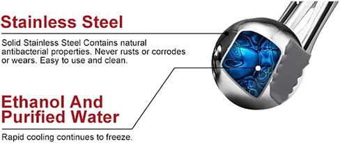 Wine Chilling Spheres with Case, Keeps Your Wine Cold Without Watering Down, Gift for Wine Lover, Wine Accessory, Rose, White, or Red Wine (Silver) in Saudi Arabia