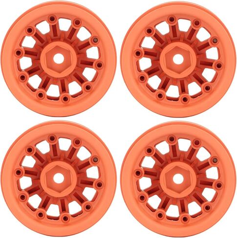 حافة عجلة Beadlock، حافة عجلة RC قابلة لإعادة الاستخدام مقاس 1.9 بوصة لسيارة RC 1/10 (برتقالي) in Kuwait