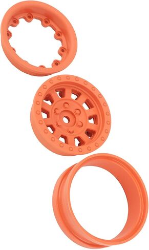 حافة عجلة Beadlock، حافة عجلة RC قابلة لإعادة الاستخدام مقاس 1.9 بوصة لسيارة RC 1/10 (برتقالي) in Kuwait