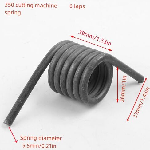 Replace Metal Heavy Duty Torsion Spring Cutting-Off Machine Spare Part,Replacement Spring for Wringer,Cutting Machine Accessories(350 Cutting Machine Spring) 2pk in Kuwait