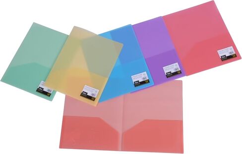 مجلد جيبين خفيف الوزن من فيليكسيك، ألوان متنوعة (50043-3120)، عبوة من 12 قطعة in Kuwait