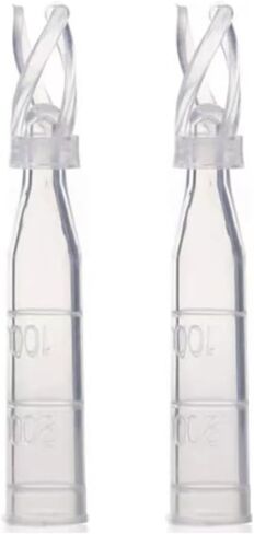 إدراج قارورة HPLC، 9-425 قارورة إدراج بلاستيكية تناسب قارورة عينة تلقائية 2 مل، إدراج بلاستيكي شفاف مع زنبرك بولي، حجم 250ul، 6 * 29 مم، حزمة من 100 in Kuwait