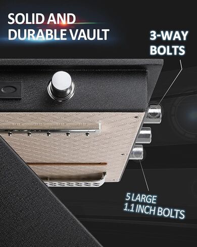 Large Safe Box,4.2 Cubic Feet Home Safes with Fireproof Waterproof Safe Bag,27.6in Big Security Vault with Electronic Keypad Digital Lock for Home Office Hotel use in Saudi Arabia