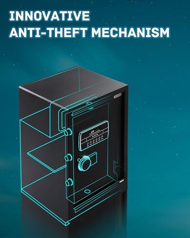 Large Safe Box,4.2 Cubic Feet Home Safes with Fireproof Waterproof Safe Bag,27.6in Big Security Vault with Electronic Keypad Digital Lock for Home Office Hotel use in Saudi Arabia