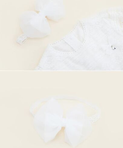 Baby Girls Bow Headband Lace Cute Bow-knot Hair Band Elastic Toddler Newborn Infants Birthday Festival Party Head Wrap Accessories (Style 1) in Saudi Arabia