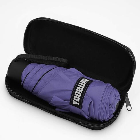 Yoobure مظلة صغيرة صغيرة مع حافظة خفيفة الوزن، تصميم مدمج مثالي للسفر، مظلة محمولة خفيفة الوزن في الهواء الطلق، مظلات الشمس والمطر in Kuwait