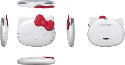 Impressions Vanity Hello Kitty Kawaii Compact Mirror with Touch Sensor Switch for Purse, LED Makeup Mirror with 2X Magnifying Top and Adjustable Brightness (White) in Saudi Arabia