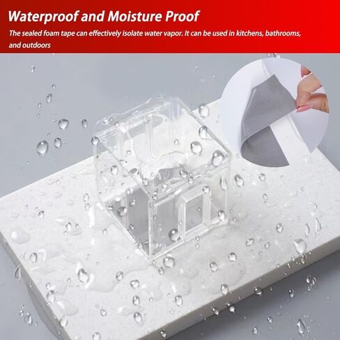 Heavy Duty Mounting Tape, 2Pcs Strong Double Sided Tape Automotive, Waterproof Adhesive Foam Tape for Outdoor Indoor, Picture Hanging Strips Sticky Tape for Wall, Crafts, Temperature Resistant in Kuwait
