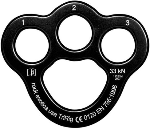 Rock Exotica TriRig Ultralight Rigging Plate - Black in Kuwait