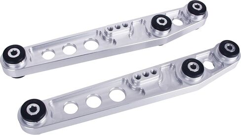 New 2pcs Sliver Al Rear Lower Control Arm Upgrade Performance Replacement Racing Kit fit 1994-2001 Acura Integra / 1992-1995 Honda Civic EG in Saudi Arabia