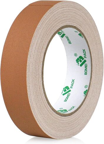 BOMEI PACK Brown Gaffer Tape, Matte Non-Reflective, 1inch x 30yds No Residue Hand Tear Self-Adhesive Gaffer Tape for Labeling, Cable, Stage, Photo Studio, Painters and Duct Repair, 1 Pack in Saudi Arabia