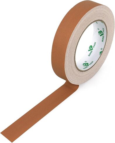 BOMEI PACK Brown Gaffer Tape, Matte Non-Reflective, 1inch x 30yds No Residue Hand Tear Self-Adhesive Gaffer Tape for Labeling, Cable, Stage, Photo Studio, Painters and Duct Repair, 1 Pack in Saudi Arabia