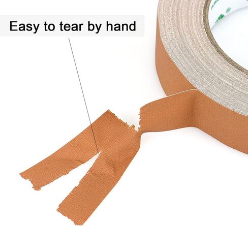 BOMEI PACK Brown Gaffer Tape, Matte Non-Reflective, 1inch x 30yds No Residue Hand Tear Self-Adhesive Gaffer Tape for Labeling, Cable, Stage, Photo Studio, Painters and Duct Repair, 1 Pack in Saudi Arabia