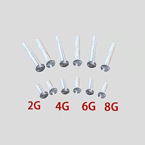 BIFROST Aluminium for Golf 0.335'' Brass Plug Weights Tip Carbon Fibre and Graphite Shafts 8mmX4mm * 2/4/6/8g Each 2pcs/lot in Kuwait