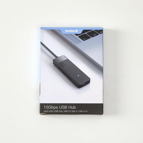 موزع USB Inateck مع 4 منافذ USB A، سرعة USB 3.2 الجيل الثاني، كابل 3.3 قدم، HB2025AL in Saudi Arabia