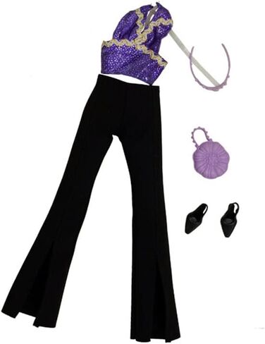 Doll Clothes, 5 Sets Fashion Outfits Autumn Dresses Spring Clothes Sweater Pants Shoes Socks Bag for 29cm Dolls Accessories Baby Gifts (G) in Saudi Arabia