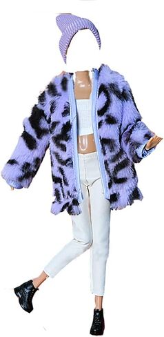 Doll Clothes, 5 Sets Fashion Outfits Autumn Dresses Spring Clothes Sweater Pants Shoes Socks Bag for 29cm Dolls Accessories Baby Gifts (G) in Saudi Arabia