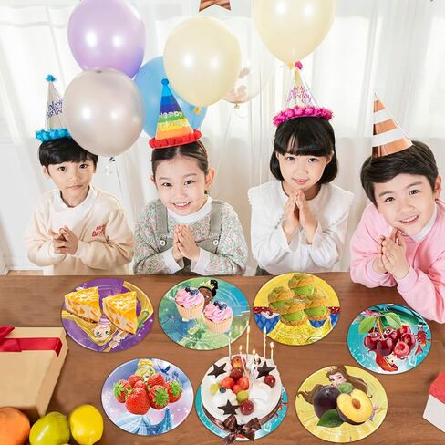 60pcs Princess Birthday Party Plates Princess Birthday Party Supplies Favors Princess Birthday Birthday Baby Shower Decor (7in) in Kuwait
