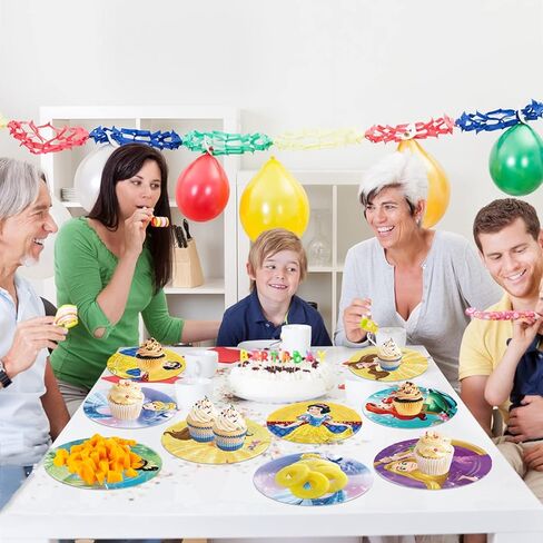 60pcs Princess Birthday Party Plates Princess Birthday Party Supplies Favors Princess Birthday Birthday Baby Shower Decor (7in) in Kuwait