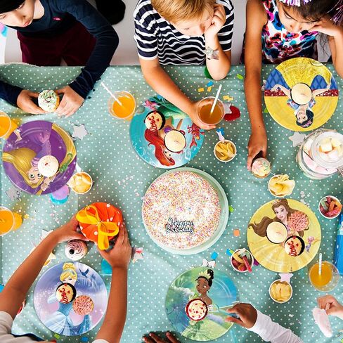 60pcs Princess Birthday Party Plates Princess Birthday Party Supplies Favors Princess Birthday Birthday Baby Shower Decor (7in) in Kuwait