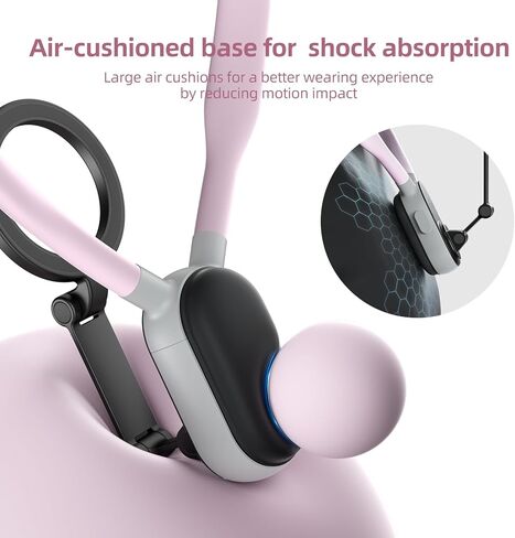 Magnetic Neck Phone Holder, Cell Phone Holder Around Neck POV/Vlog Selfie Mount Hand Free Phones Neck Holder Video Recording Chest Stand for iPhone 15 14 13 12 Pro Max Plus Mini (Grey) in Kuwait