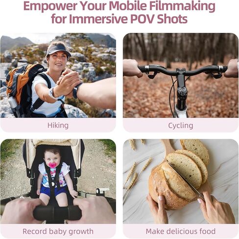 Magnetic Neck Phone Holder, Cell Phone Holder Around Neck POV/Vlog Selfie Mount Hand Free Phones Neck Holder Video Recording Chest Stand for iPhone 15 14 13 12 Pro Max Plus Mini (Grey) in Kuwait