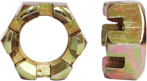 PRO BAT M10 Hexagon Slotted Nuts Moto Car Connecting Rod Wheel Alxe Hub Castle Nut for 150cc 250cc Quad Dirt Bike ATV Buggy, 2pcs in Saudi Arabia