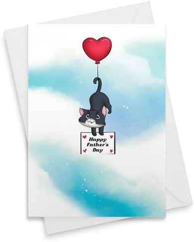 Father's Day Card Cat [00297] in Saudi Arabia