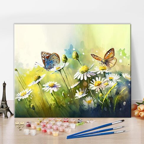 TUMOVO Seaside Beach Birds Paint by Numbers for Adults Beginner Seagulls Paint by Number Kits DIY Acrylic Painting for Adults Paint by Number Sunset Watercolor Paint by Number Arts Craft, 16 x20 Inch in Saudi Arabia